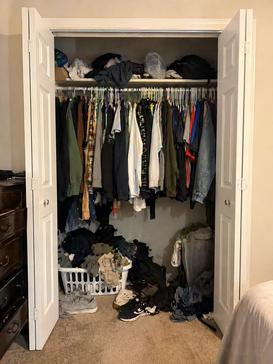 Closet before
