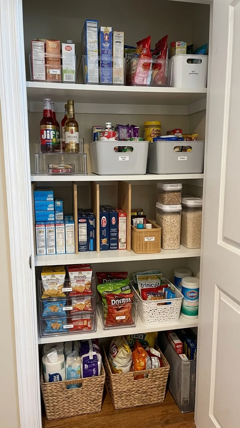 Pantry organized